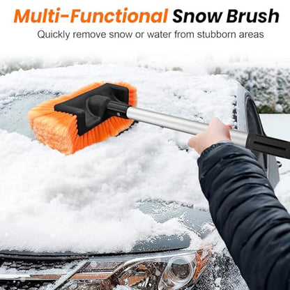 65" Five Sided Car Wash Brush with Extension Pole