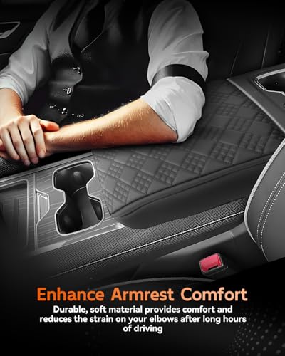 for 2024 2025 2026 GMC Sierra EV Center Console Cover Armrest Box Cover Sierra EV Accessories Console Arm Rest Protector Thickened