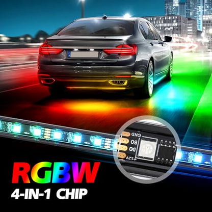 8PCS Car Underglow Light Bar Kit