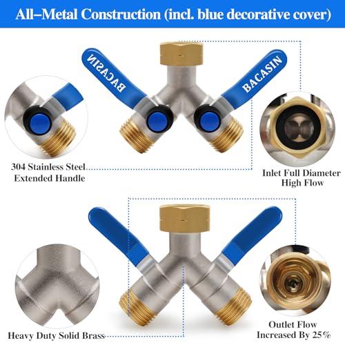 Brass Garden Hose Splitter