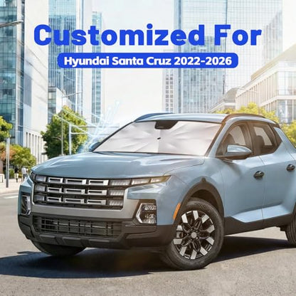 Car Windshield Sun Shade Umbrella for Hyundai Santa Cruz 2022