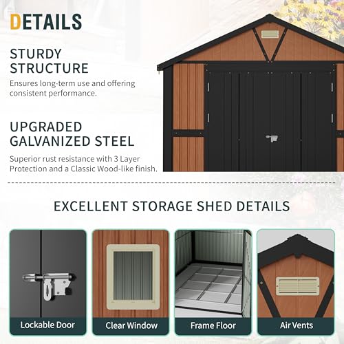 10x12 Ft Outdoor Storage Shed