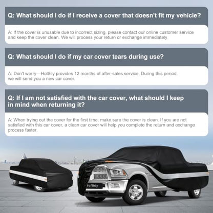 10 Layers Truck Cover Waterproof All Weather Custom Fit for Ford
