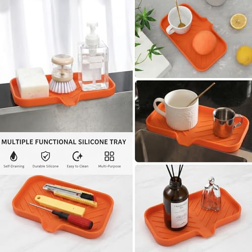 Silicone Soap Dish with Drain Spout
