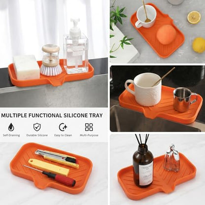 Silicone Soap Dish with Drain Spout