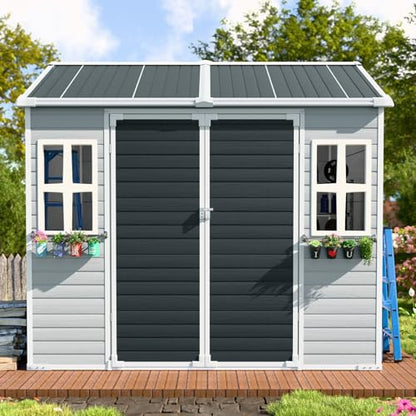 8x6x7 FT Resin Storage Shed w