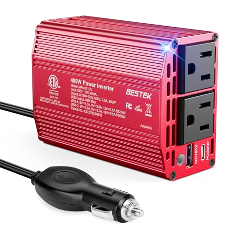 400W Car Power Inverter DC 12V to AC 110V Car Charger Plug Adapter