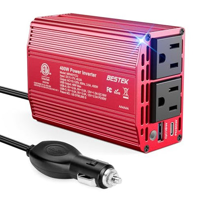 400W Car Power Inverter DC 12V to AC 110V Car Charger Plug Adapter