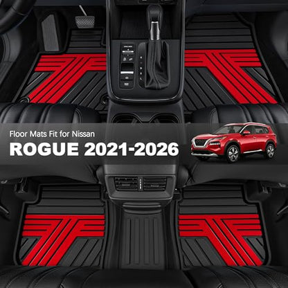 Rubber Floor Mats for Nissan Rogue 2021
