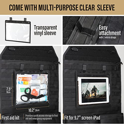 Molle Seat Back Car Organizer Fit Most Car F150 Jeeps Pickups Trucks