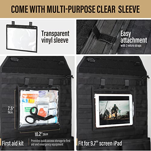 Molle Seat Back Car Organizer Fit Most Car F150 Jeeps Pickups Trucks