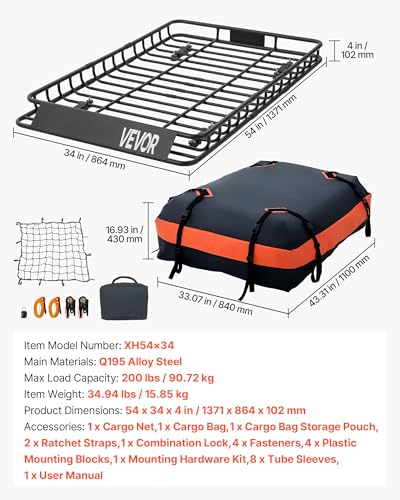 Roof Rack Cargo Basket