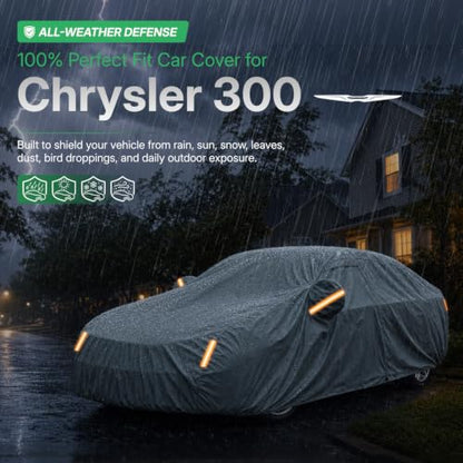 Waterproof Heavy Duty Car Cover Custom Fit Chrysler 300