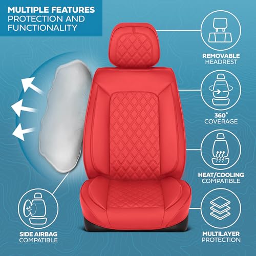 Curated Diamond IV Leather Seat Covers for Cars & SUVs