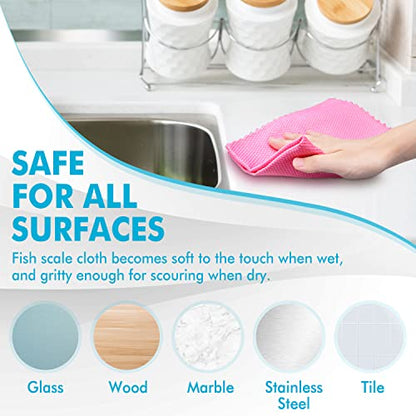 Streak Free Window Cleaning Cloth Miracle Microfiber Cloths for Glass (2 Count)