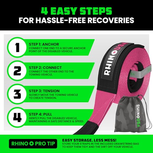 Offroad Recovery Tow Strap (20 Foot)