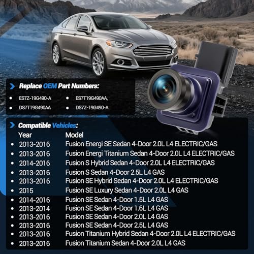 Backup Camera Compatible with Ford Fusion 2013