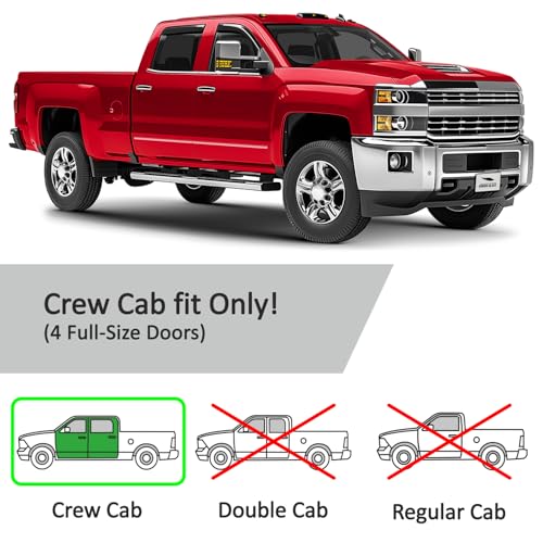 in Channel Extra Durable Rain Guards for Chevrolet