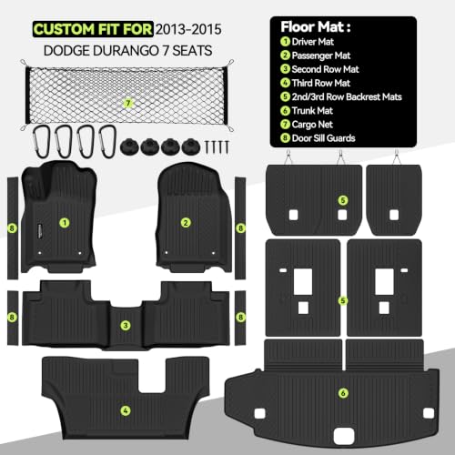 All Weather TPE Floor Mat Set for 2013