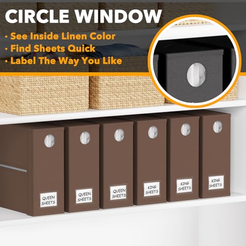6 Pack Bed Sheet Organizers and Storage (6 Count)