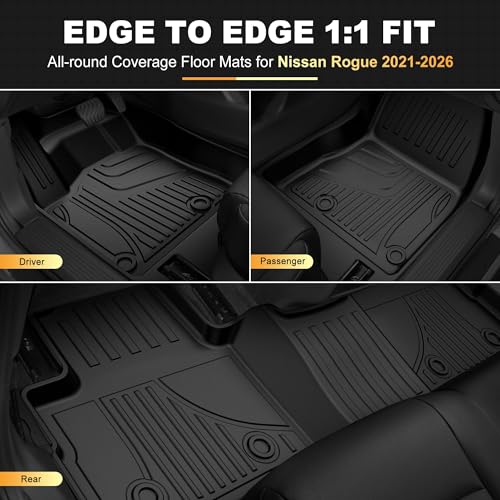 Floor Mats Set for Nissan Rogue 2021