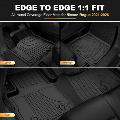Floor Mats Set for Nissan Rogue 2021