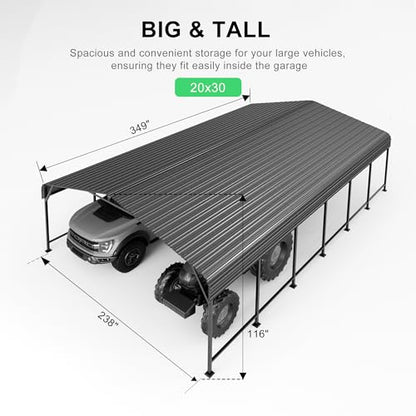 20x30 Heavy Duty Metal Carport