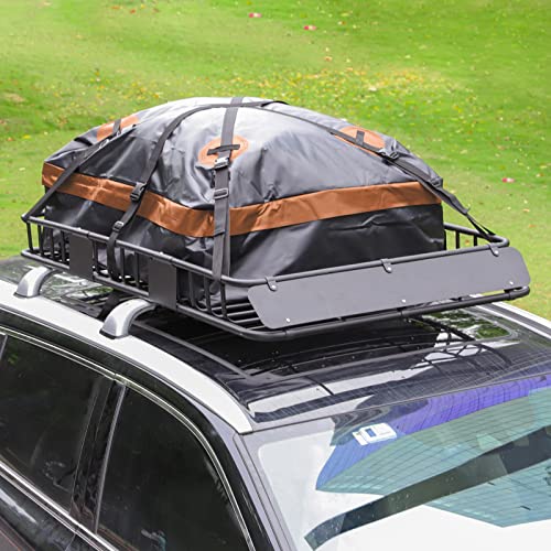 Roof Rack Carrier Basket Universal Rooftop 54" x 34" x 6" + Waterproof Bag