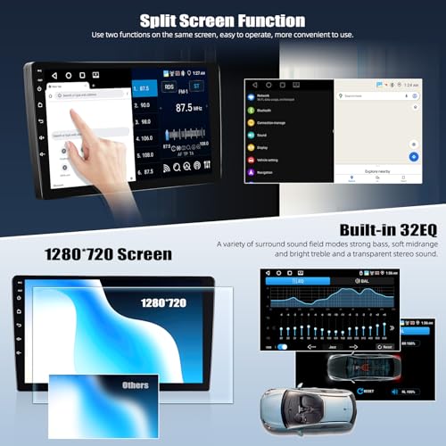 10.1 Inch HD Car Radio Carplay Screen for Car with 5GWiFi