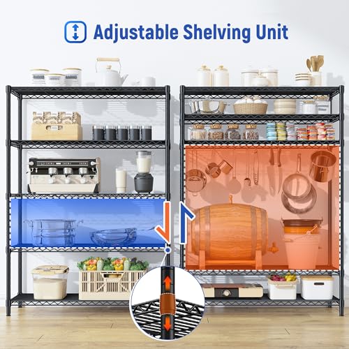 5 Tier Adjustable Storage Shelves