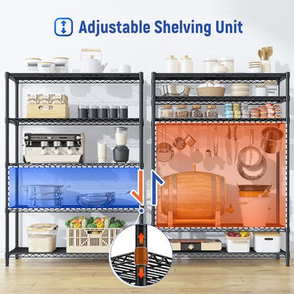 5 Tier Adjustable Storage Shelves