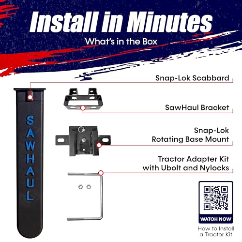 Snap Lok Universal Chainsaw Carrier Kit for Tractors and Skid Steers