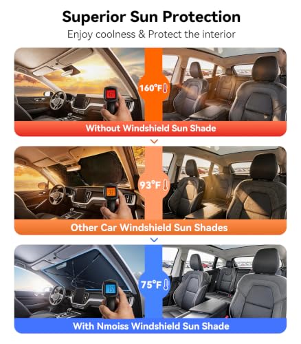 Vinyl Coating Heat Shield] Windshield Sun Shade Umbrella Custom for Volvo XC60
