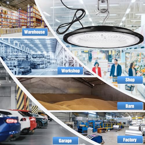 4 Pack 240W UFO Led High Bay Light Fixture (4 Count)