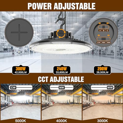 480V UFO LED High Bay Light 300W 240W 200W Adjustable