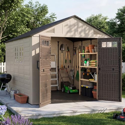 8x12 Ft Outdoor Storage Shed with Floor