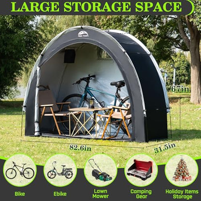Outdoor Waterproof Bike Storage Tent Shed for 2