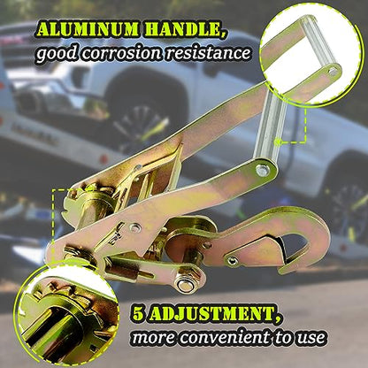 4 Pack Car Tie Down Straps for Trailers (4 Count)