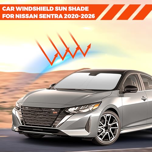 Foldable Front Windshield Sunshade fit for Nissan Sentra 2020