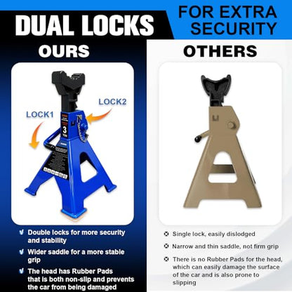 3 Ton Jack Stands Heavy Duty 6