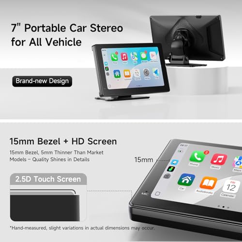 7 Inch Portable Carplay Screen for Car