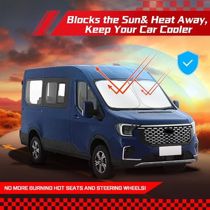 Windshield Sun Shade for Ford Transit 150 250 350 350HD 2015