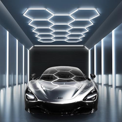14 Hexagon LED Garage Light 6500K