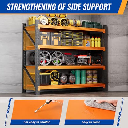 BYBYNSOE 48" W Storage Shelves 3000lbs Garage Metal Shelving Heavy Duty Garage Shelves Adjustable Storage Shelves for Industrial
