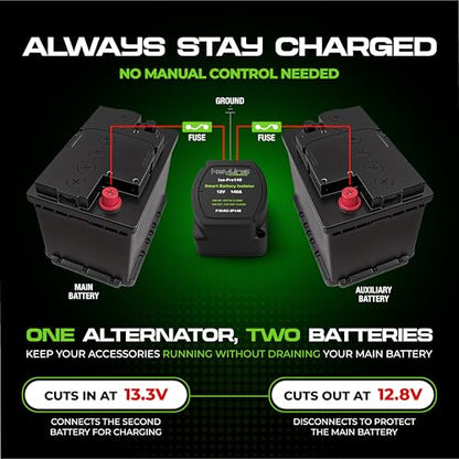 Dual Battery Isolator Kit 12V