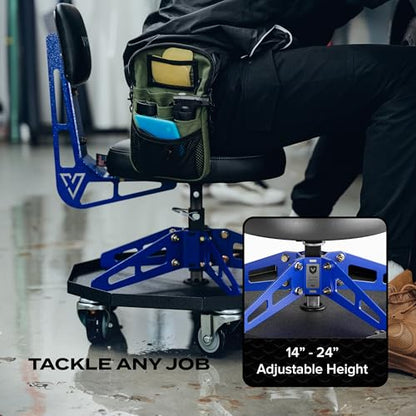 Vyper Robust Steel Sport Shop Chair for Mechanics