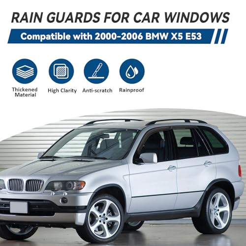 4pcs Window Visors Rain Guards for 2000