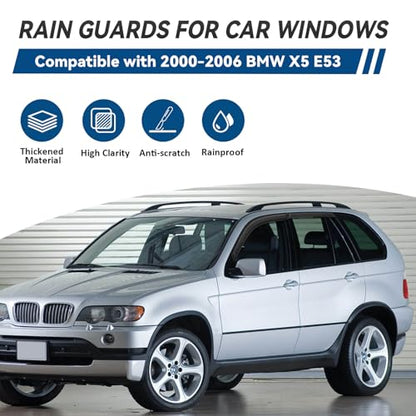 4pcs Window Visors Rain Guards for 2000