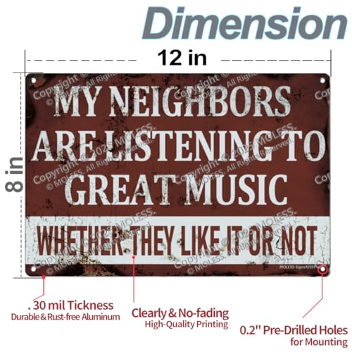 12x8″ Metal Sign