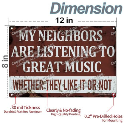 12x8″ Metal Sign